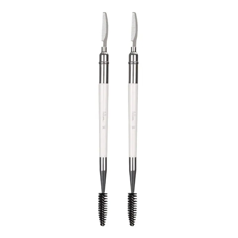 1pc Dual ended Brow Comb Makeup brush Eyebrow Make up brushes stainless steel Eye Lashes roller Eyelashes white Beauty tool 591 — image 6