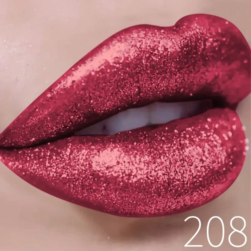 1PC Glitter Lip Gloss Long Lasting Waterproof Metallic Liquid Lipstick Pearl Shining High Pigment Lip Tint Korean Makeup Gifts — image 11