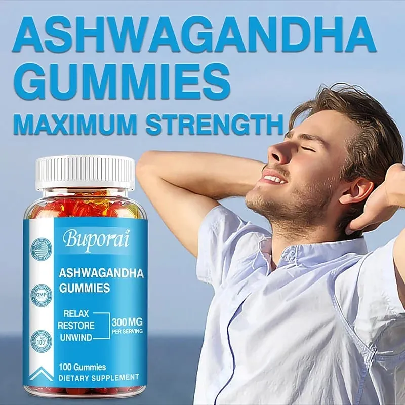 Ashwagandha Gummies - Relieve Stress Enhance Memory Focus Promote Immune and Nervous System Health and Metabolism — image 4