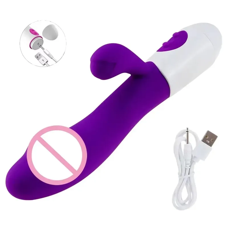 Powerful Rabbit Vibrator Beginner G Spot Nipple Clitoris Stimulation Dual Vibration Vaginal Massager Adult For Women Sex Toys