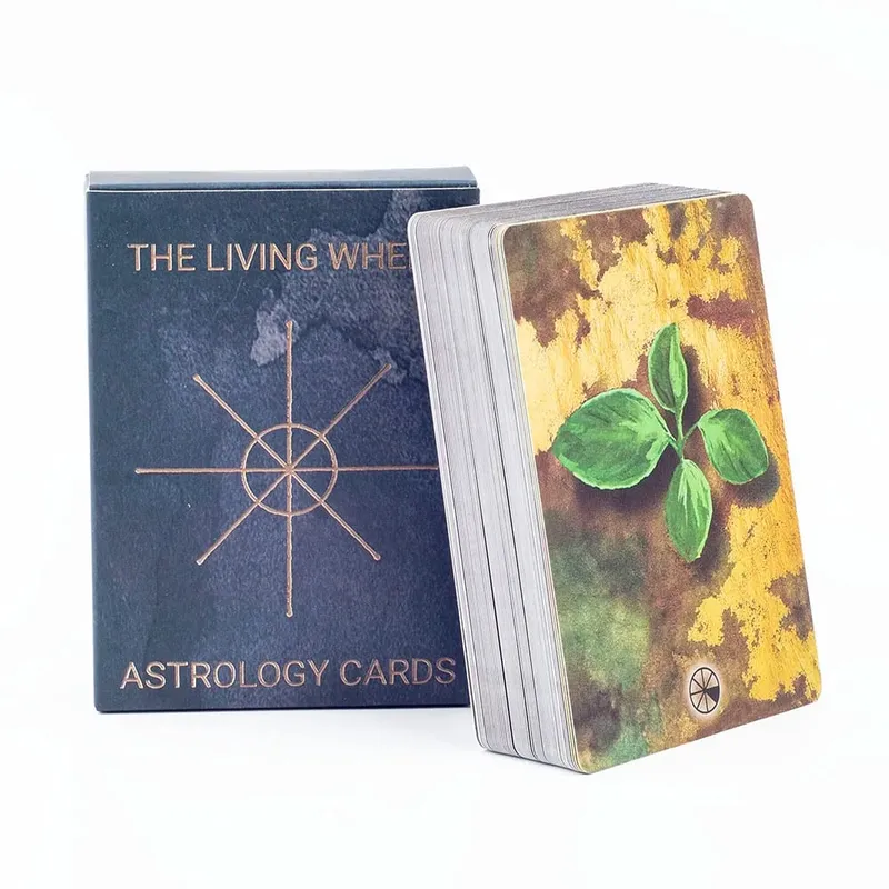 8.8*6.3cm The Living Wheel Astrology Cards A 55-Card Deck Tabletop Cards For Parties Precognition & Divinatio Board Playing Game — image 3