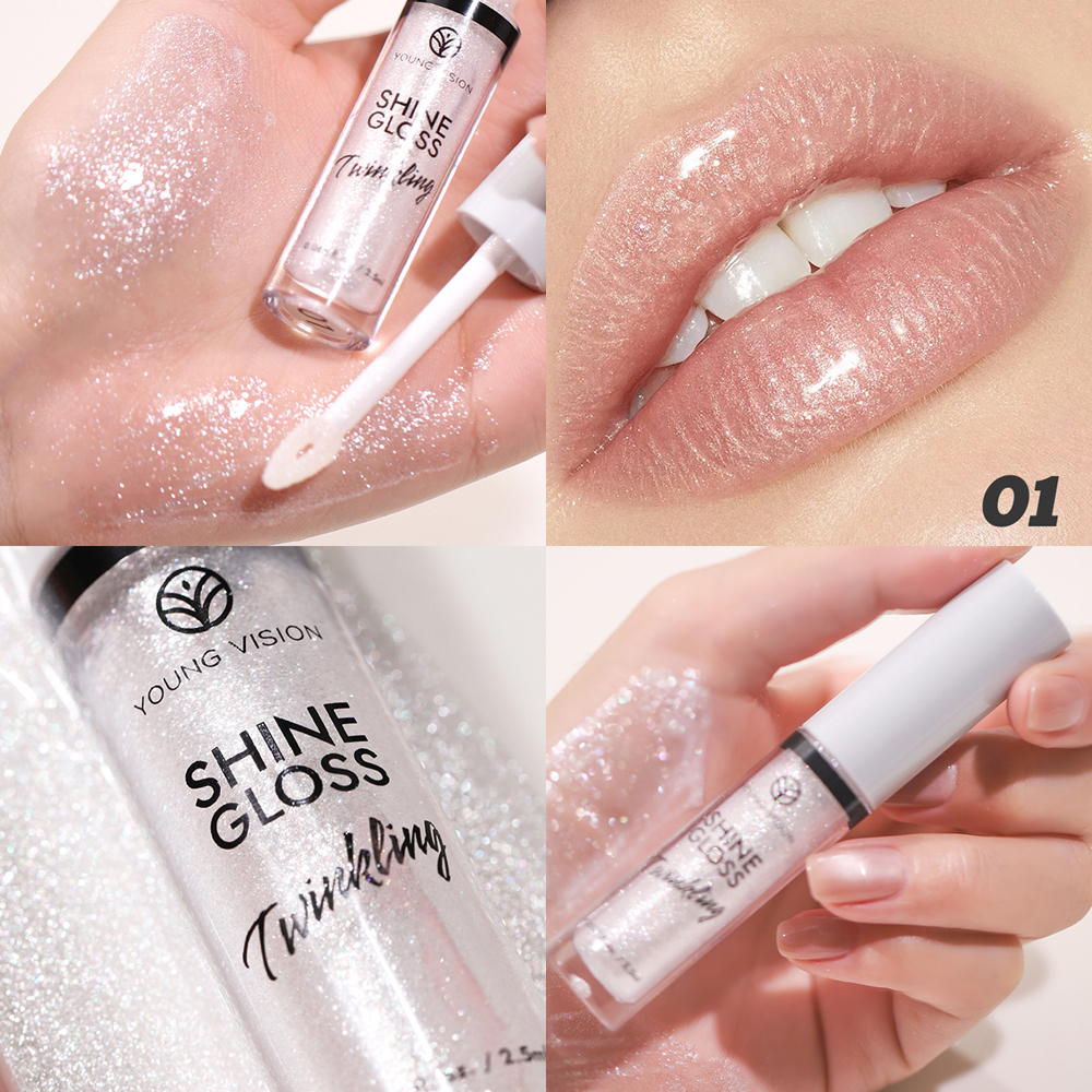 Watery Glossy Color Burst Lip Nectar Lovely Little Shaved Ice Lip Dew Fine Glitter Lip Gloss Water Gloss Lip Mirror Lip Glaze — image 8