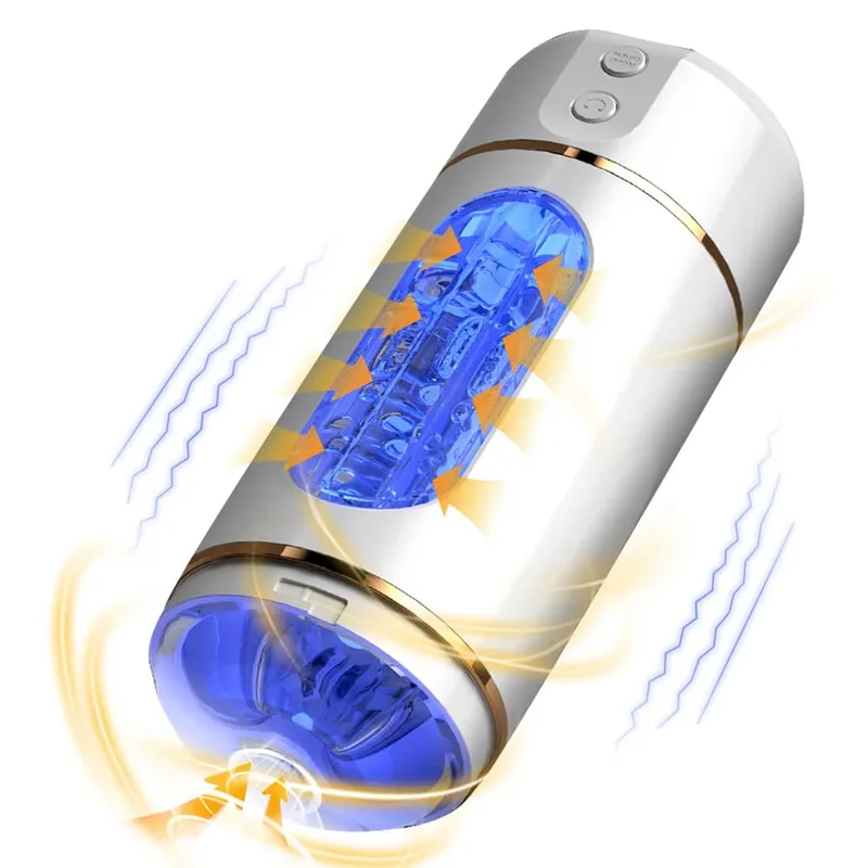 Automatic Male Mastubator Cup Pocket Pussy Sex Machine Realistic Vagina Sexy Voice Vibrator Penis Stimulator Sex Toy For Men — image 1