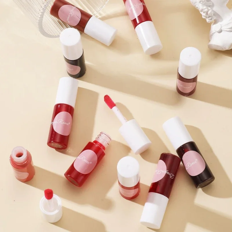 10 Color Lip Tint Stain Cheek Tint Moisturizing Liquid Lipstick Long-lasting Waterproof High Pigment Lipgloss Rouge Water Makeup — image 7