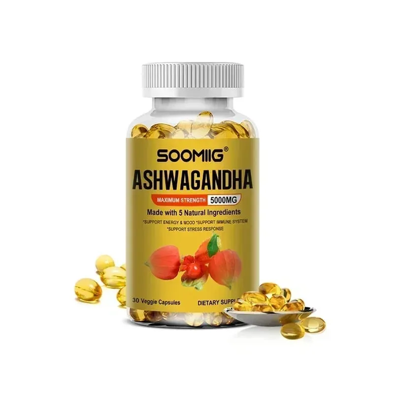 Organic Ashwagandha - Stress Relief & Immune Support Supplement Supports Balanced Energy Levels NON-GMO Vegan Capsules — image 9
