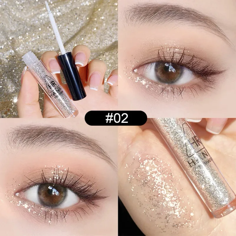 Pearlescent Fine Shimmering Eye Shadow Liquid Waterproof Eye Makeup Brightening Liquid Pearlized Eyeshadow Glitter — image 8