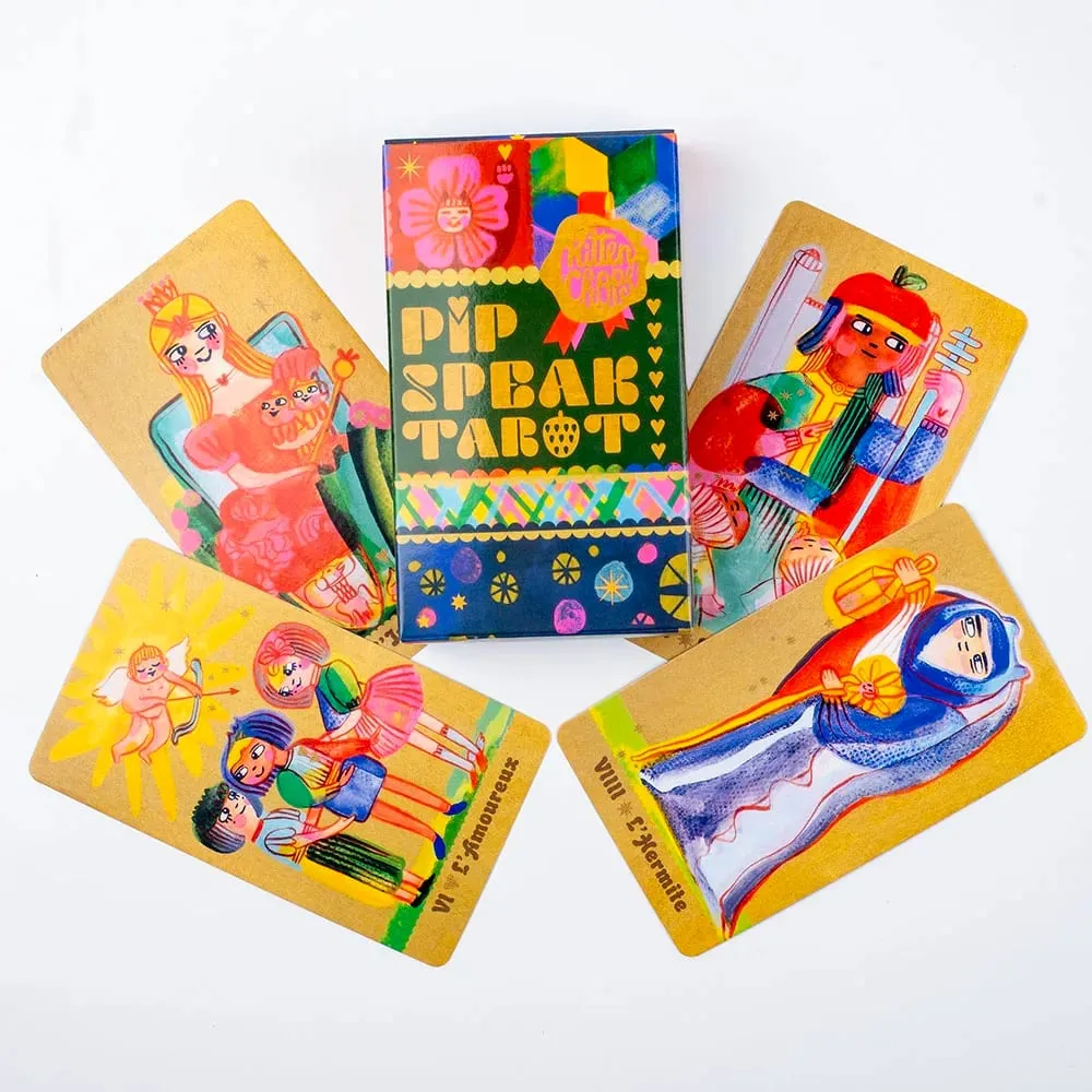 Pipspeak Tarot 10,3*6 см Восхитительная колода из 78 карт в марсельском стиле. Окунитесь в причудливый мир чтения пипсов.