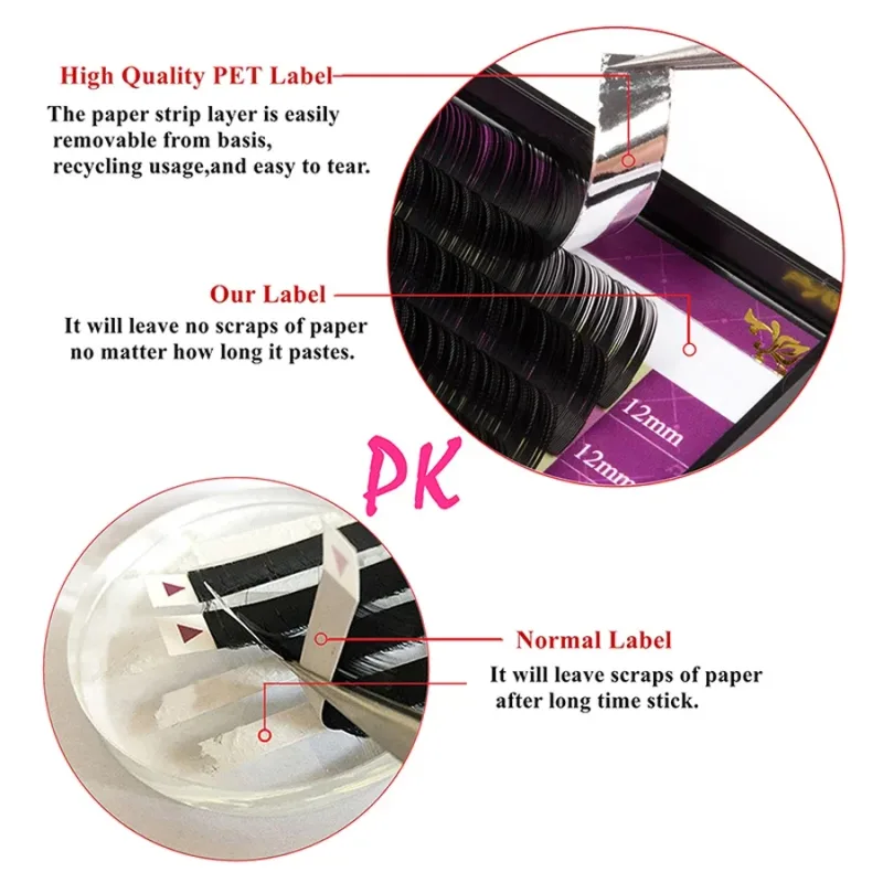 wholesale 16Rows High quality mink synthetic eyelash single natural eyelashes fake false eye lash make up — image 4