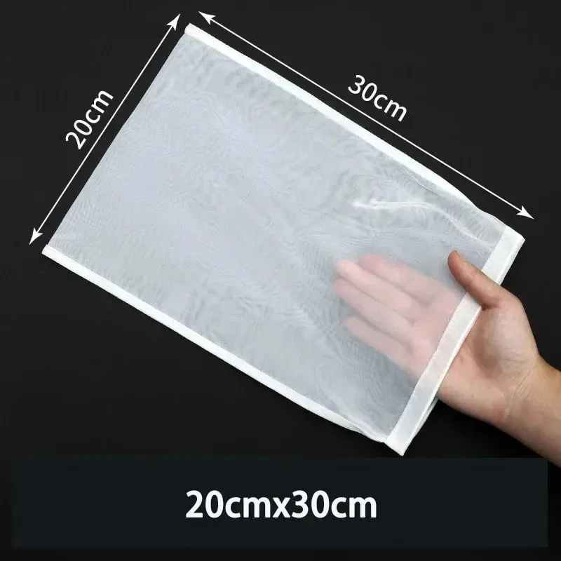 1/3/5Pcs Reusable Nut Milk Bags Strainers Unbleached Nylon Cheesecloth Bag Food Cheese Yogurt Filter Kitchen Fine Mesh Strainer — image 8
