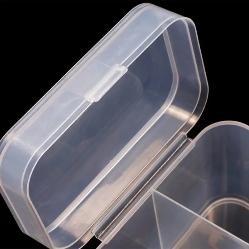 Cotton Pads Swab Nail Wipes Makeup Brushes Organizer Storage Box Holder Container Case Independent Double-Compartment — image 5
