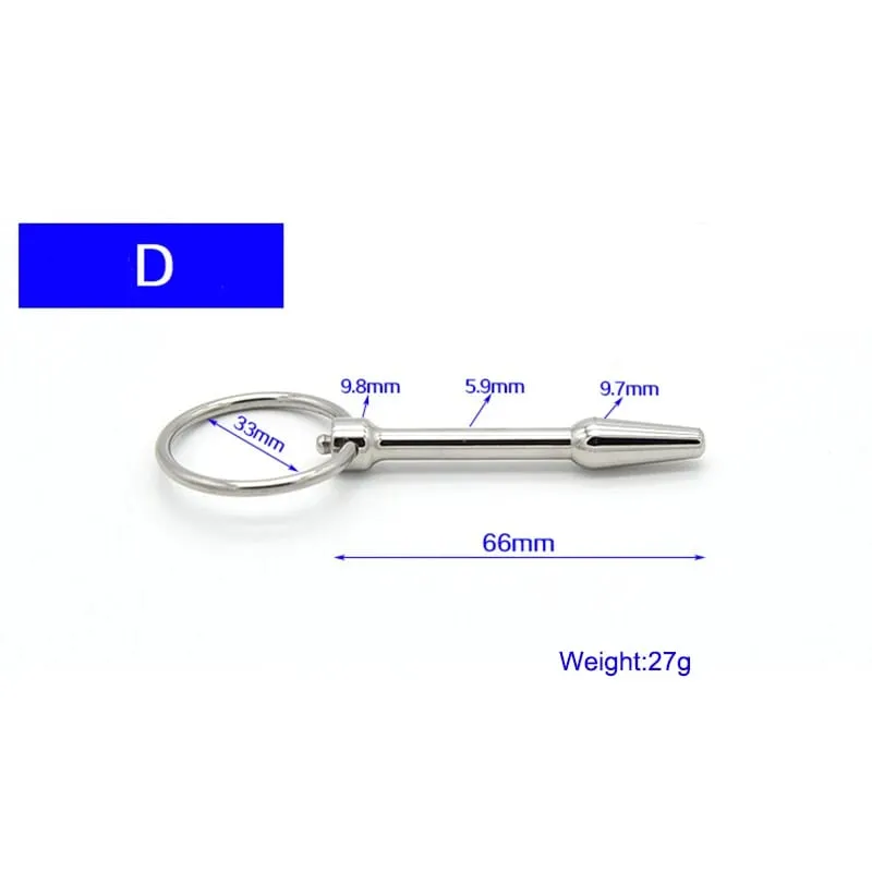 Electric Shock Male Penis Metal Urethra Plug Electro Stim Penis Dilator Beads Cock Ring Masturbation Massage Sex Toys for Men — image 9