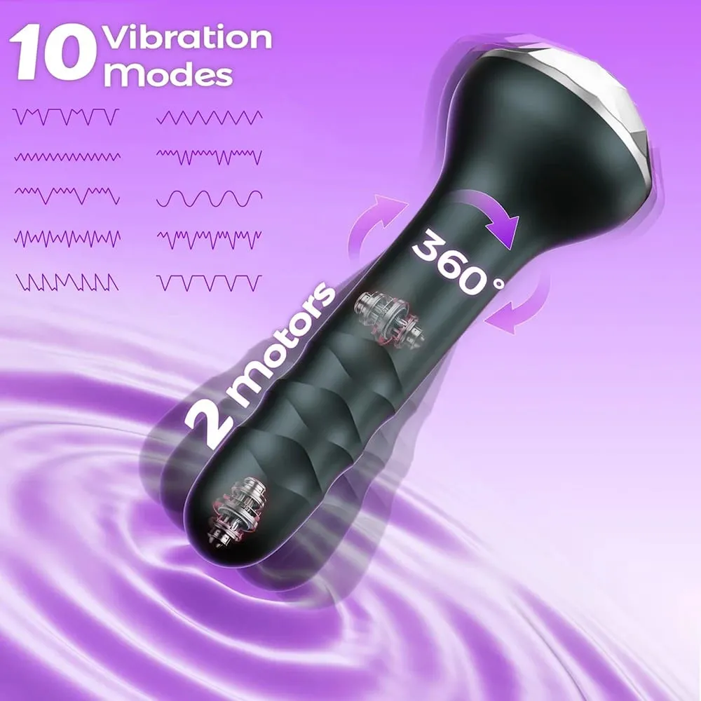Jouets anaux vibrants pour hommes et femmes, masseur de Prostate avec 10 plugs anaux rotatifs vibrants, adaptés aux débutants, jouets sexuels pour hommes et femmes