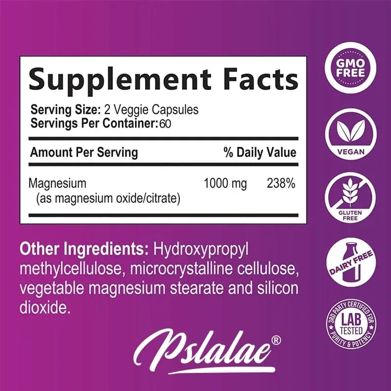 Magnesium Citrate - Muscle Nerve and Energy Support Improved Heart Health — image 3