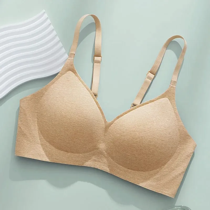 Kvinders lingeri til små bryster løfte og samle effekt side bryststøtte ingen bøjler anti-sagging minimerer store bryster — image 8