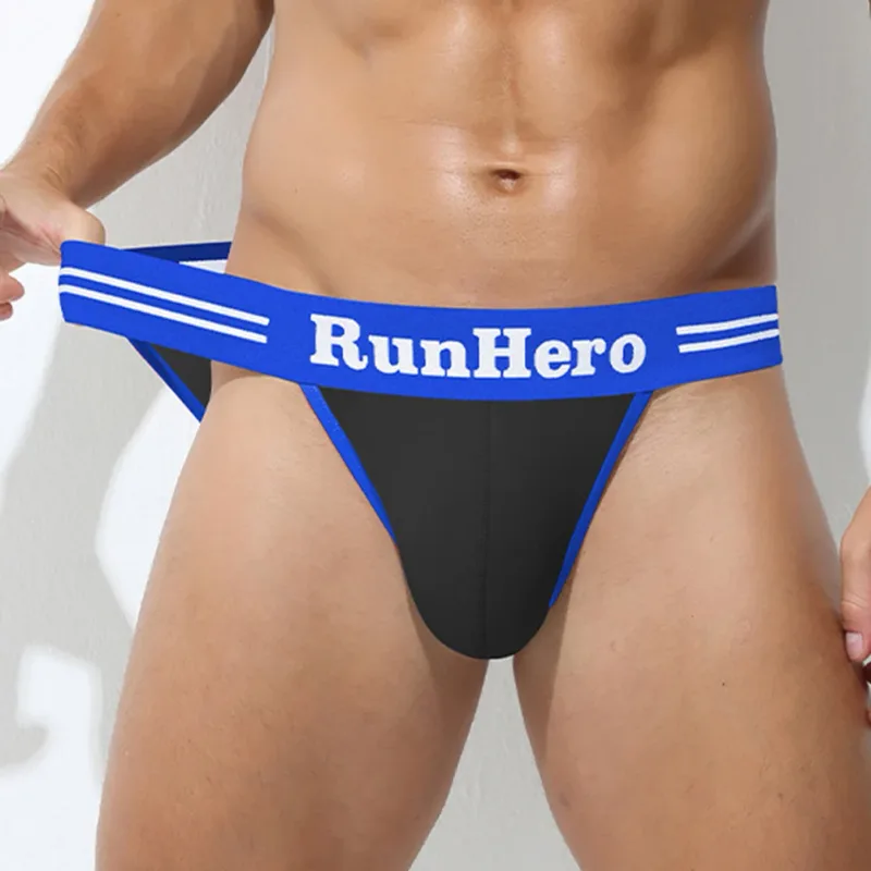 Men Fitness Breathable Briefs Breathable Breathable Pouch M Red Fitness Underpants 95 Cotton Fabric Letter Print Pattern