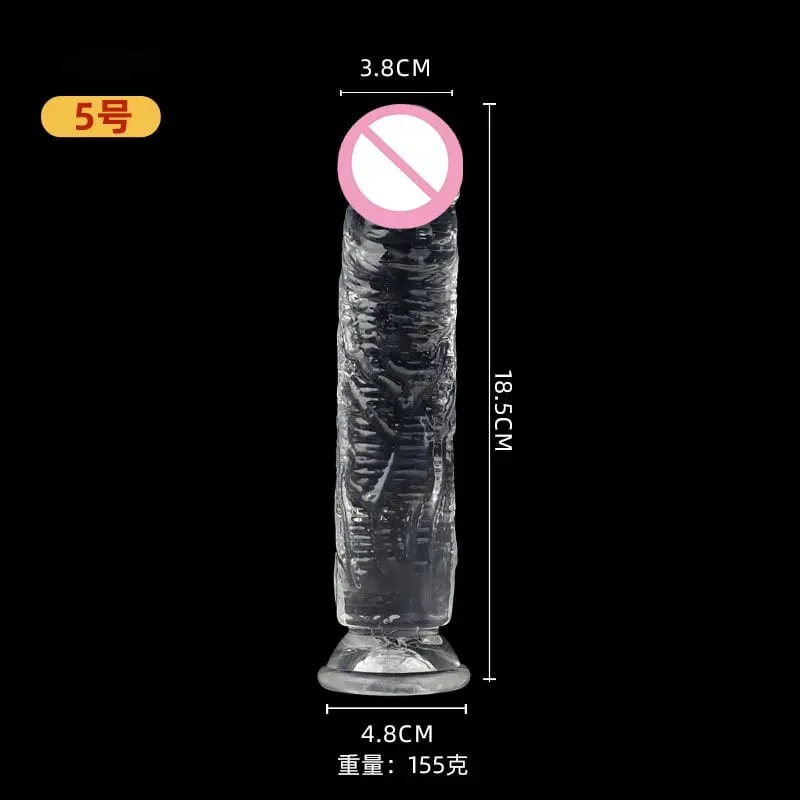 Realistické Dildo Jelly Přísavka na penis Dildo Big Dick Žena Masturbátor Klitorální Stimulátor Lesbické sexuální hračky pro ženy 7 velikostí — image 11