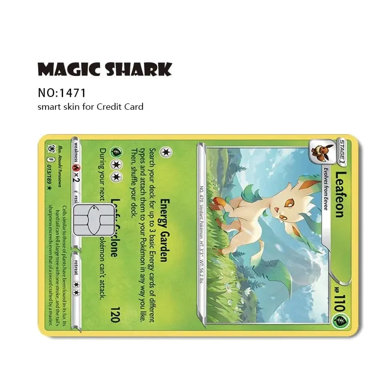2026 New Charizard Blastoise Bulbasaur Eevee Metwo Sticker Film Skin Cover for Credit Debit Card — image 17