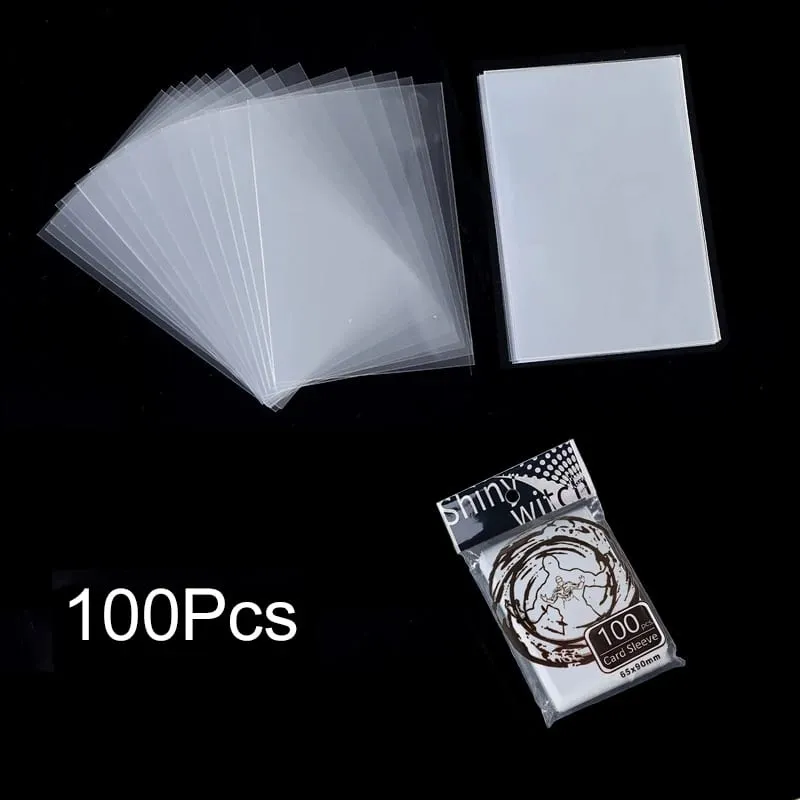 100-500Pcs Card Sleeves Transparent Cover Clear Protector Cards Holder For Board Playing Game ID Trading Folder Photo Pouch