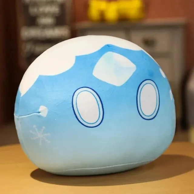 Novo 10cm anime projeto bonito genshin impacto slime pelúcia travesseiro brinquedos kawaii dos desenhos animados anime travesseiro brinquedos aniversário presente de natal para crianças — image 14