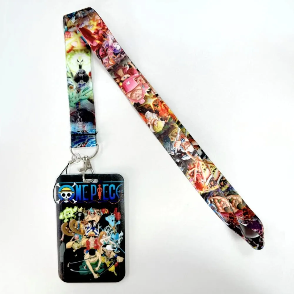 Wholesale One Piece Anime Movie Lanyards Keys Neck Strap Card Badge Gym Key Chain Lanyard Key Holder DIY Hang Rope Keyrings — image 2