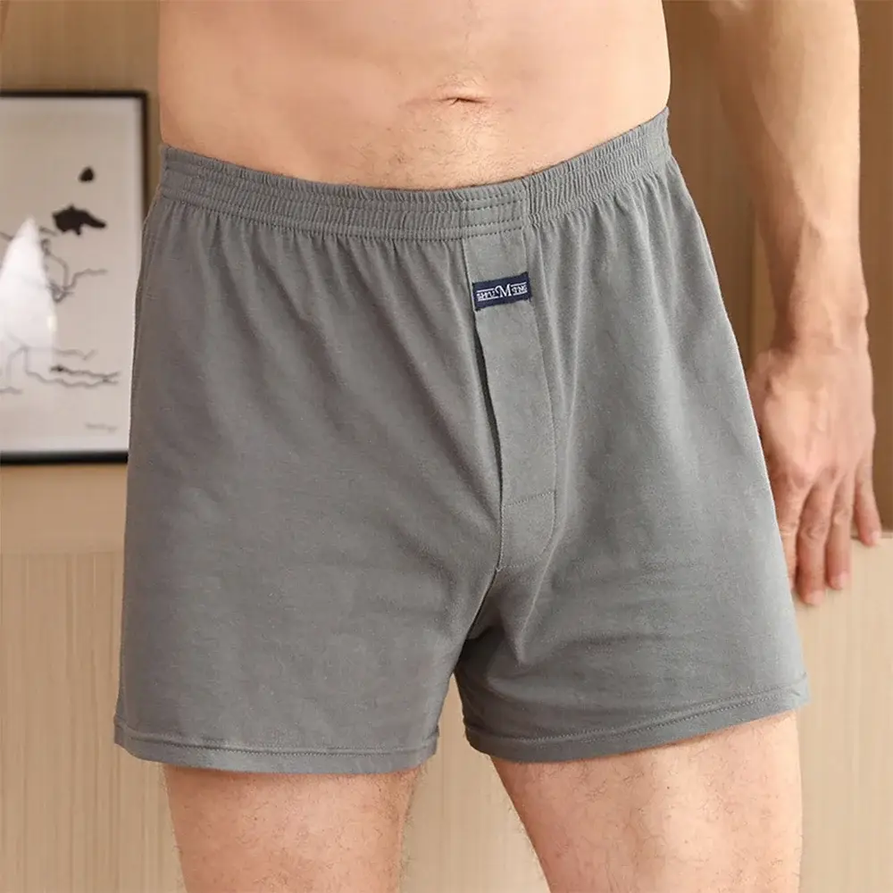 Men's boxer Shorts Breathable Pajama Bottom Underwear male Elastic Waistband Underpant Cotton Comfortable — image 5