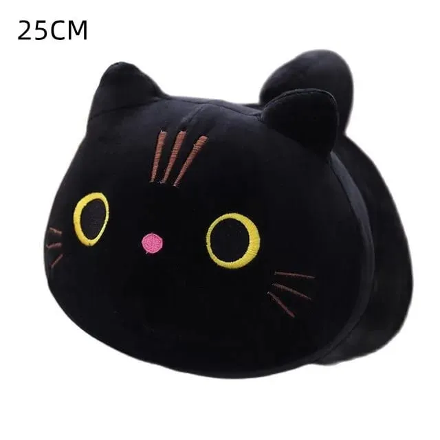 18cm/40cm/55cm Black Cat Shaped Soft Plush Pillows Doll Lovely Cartoon Animal Stuffed Toys Girls Birthday Gifts Ornaments — image 23