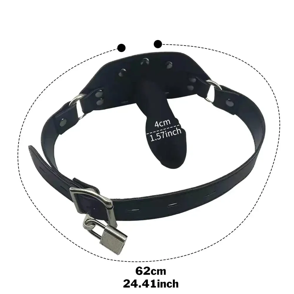 Inflatable Mouth Gag Silicone Ball Oral Fixation PU Leather Band Bondage Restraints Gag penis Bdsm Slave Game Sex Toys for Women — image 5