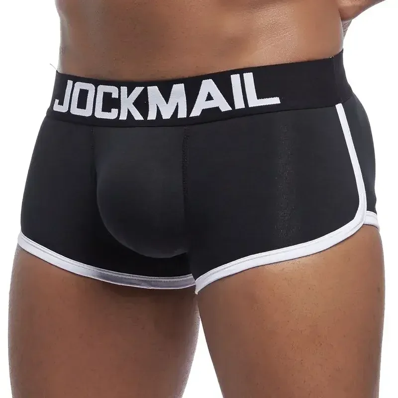 Brand sexy men underwear bulge enhancing men Boxer include Penis pad and hips buttocks double Removable push up cup 3256807779717113 — image 7