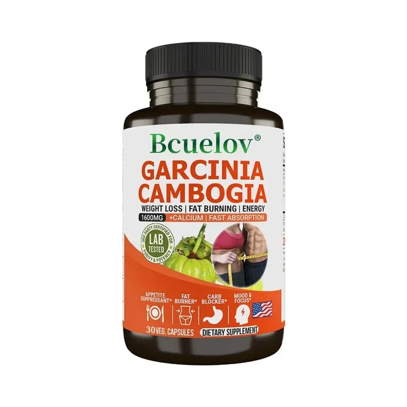 Bcuelov Garcinia Cambogia Capsule per Donne e Uomini Brucia Grassi Pulizia Intestinale Integratore per la Gestione del Peso NON OGM — image 8