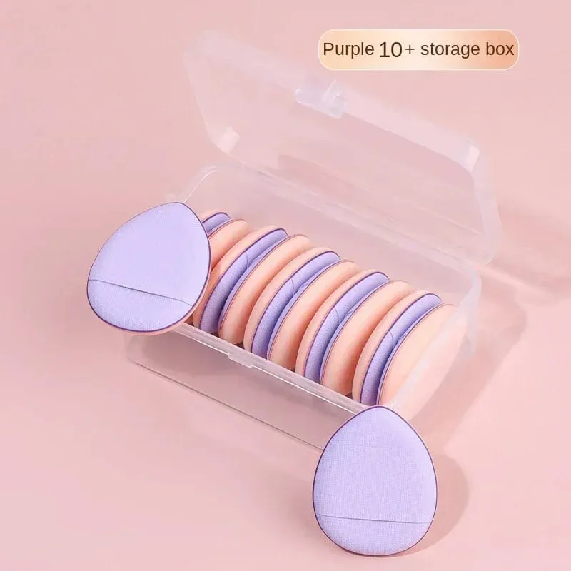10Pcs Mini Finger Puff Foundation Small Air Cushion Powder Sponge Face Concealer BB Cream Cosmetic Applicator Makeup Tools — image 12