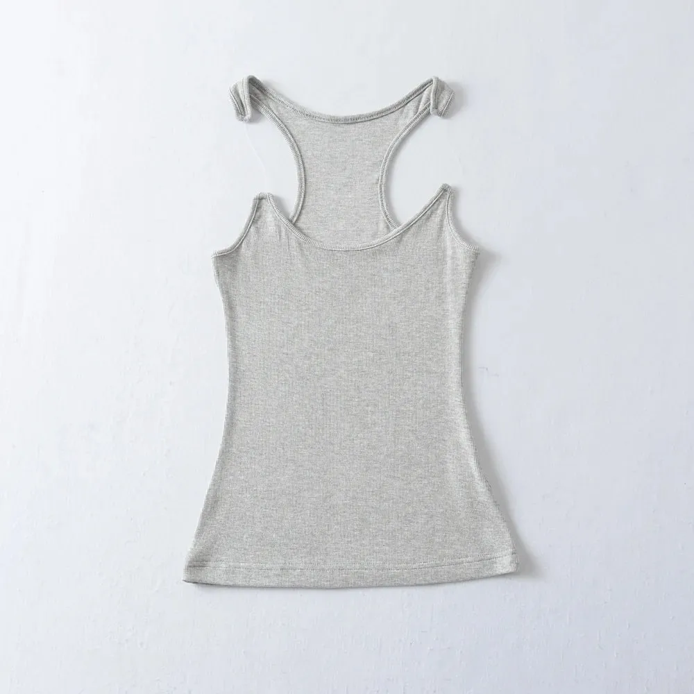 Women Ypro Ribbed Invisible Strap Tank Top Camis Tee — image 12