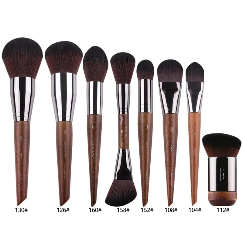2pc/35pcs MF Natural Wood Soft Makeup Brushes Powder Foundation Concealer Make Up Brush Blush Synthetic Hair Shadow Tools — image 3