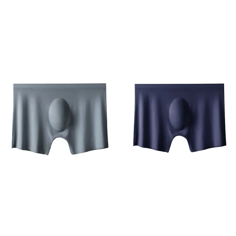 2Pc Men's Panties Ice Silk Underwear Men Underpants Boxers Seamless Man Ultra-thin Cool Breathable Boxer Shorts Male Boxershorts — image 20