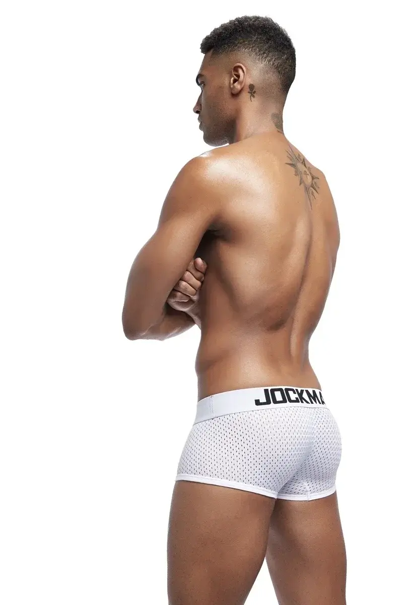 4PCS/Lot Boxer Men Mesh Breathable Boxershorts Men Underwear Shorts Panties Men Cuecas Boxer Underpants Calzoncillos — image 7