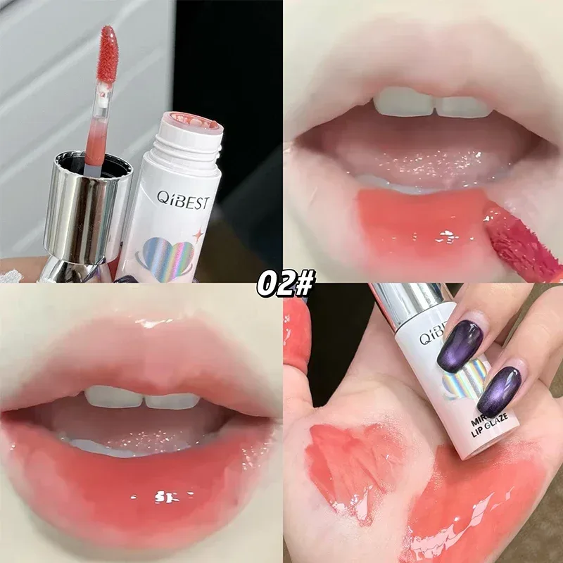 Liquid Lip Gloss Lipstick Glossy Finish High-Shine Lasting Moisturize Non-Stick Glassy Lip Glaze Makeup Lip Stain Pigment — image 4