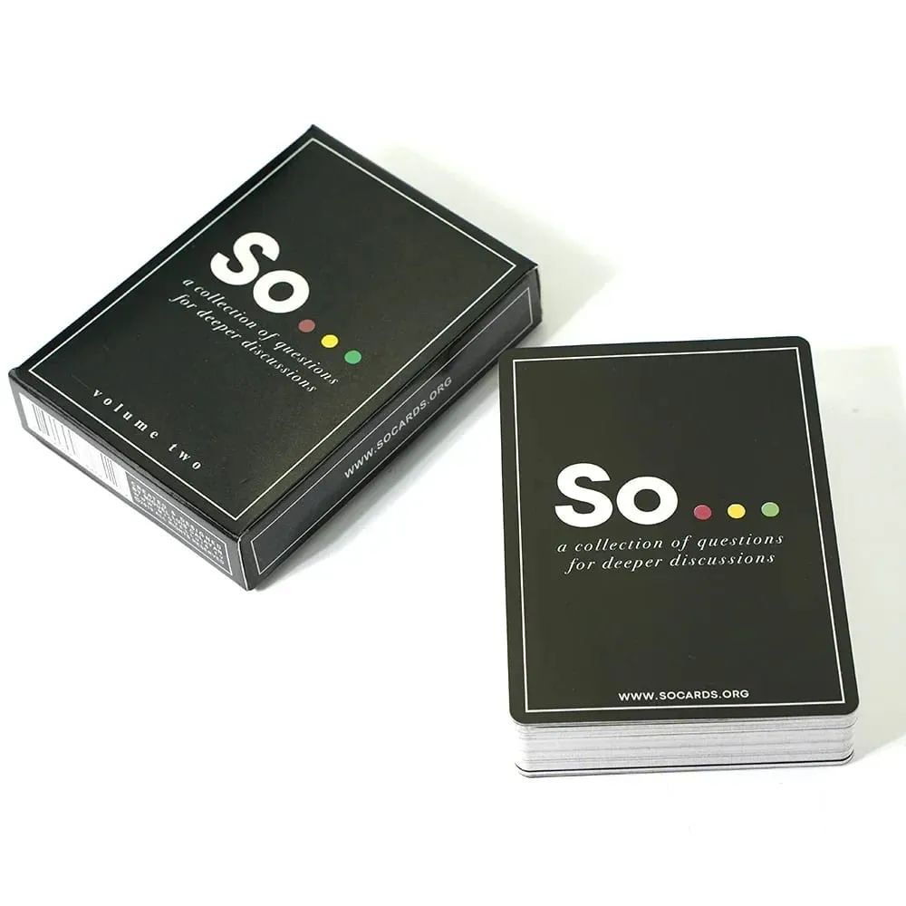 So Cards Conversation Starter - High Quality Special Style Questions Card Game for Adults & Families Party Leisure Board Game — image 6