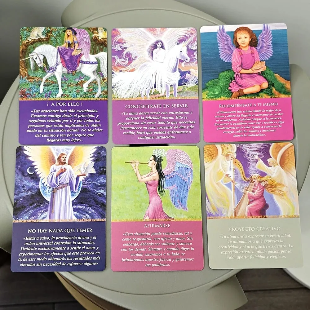 Daily Guidance From Your Angels Oracle Deck 10.4*7.3cm Spanish Edition 44 Pcs Cards — image 3