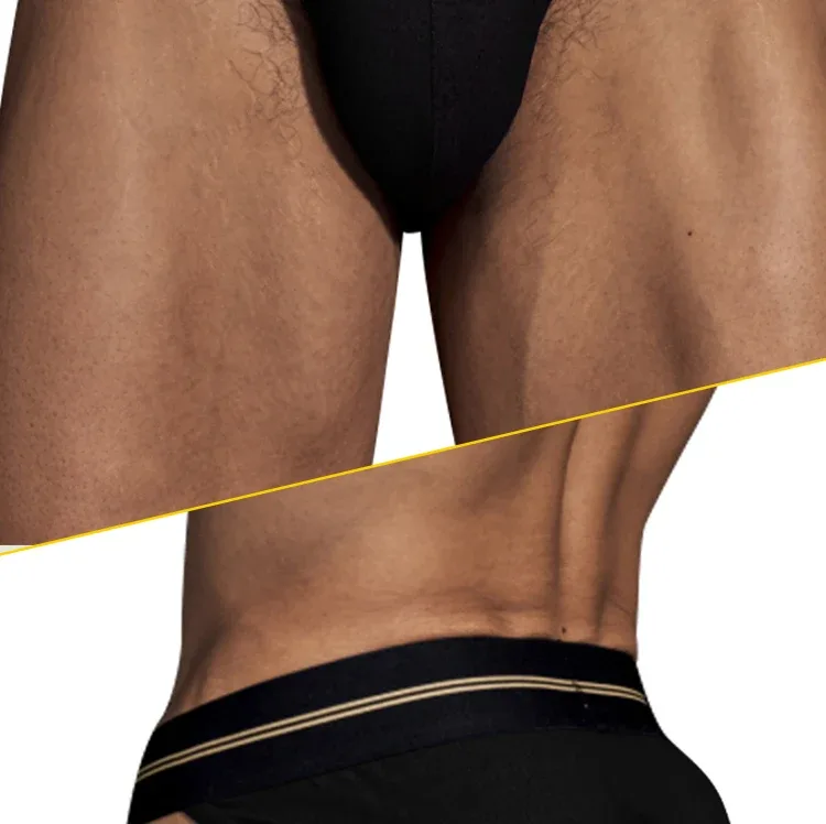 Slip da uomo senza cuciture con design all'anca, intimo da uomo, pantaloni corti da ragazzo, super larghi, larghi 5 cm, con fascia elastica indipendente — image 22