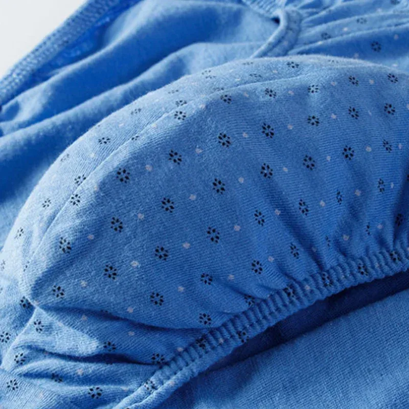 100% Cotton Plus Size Men Briefs Male Breathable Underwear Sexy Lingerie Spring Summer Solid Comfortable Underpants XL-5XL