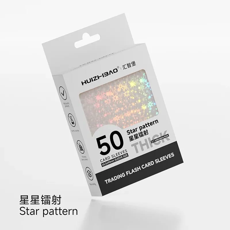 Manchons de cartes holographiques 65.5 × 90mm, protecteur de carte Transparent coloré pour couverture de cartes de taille Standard TCG/japonaise — image 6