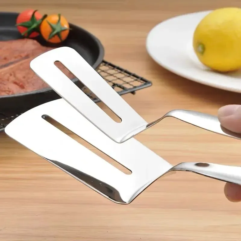Kitchens Tongs Premium Stainless Steel Multipurpose Gripper Bread Clip/Steak Clamps/Fried Steak Clamp/Barbecue Tongs — image 2