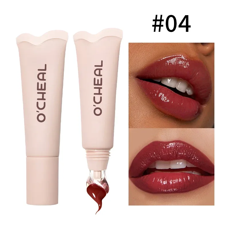 Crystal Glaze Lip Gloss Moisturizing Plumping Lip Oil Shiny Hydrating Lip Care Tinted Lip Balm Daily Lip Makeup Cosmetics
