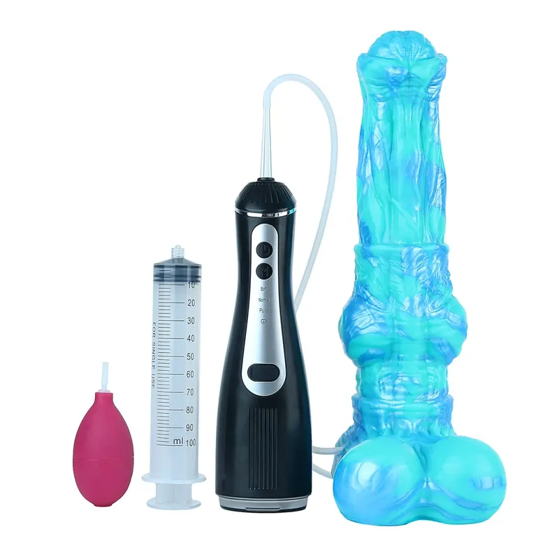 Silikonová elektrická stříkací dilda Fantasy s přísavkou Masážní přístroj prostaty Sexuální hračky s ejakulací penisu pro ženy Muži