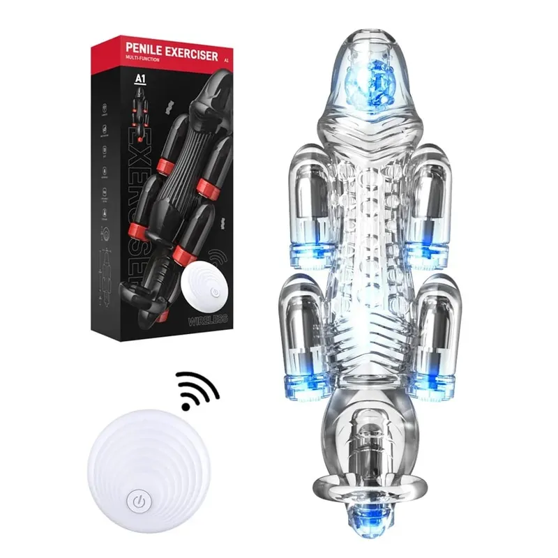 Eichelvibrator Fernbedienung Kugel Eichelvibrator für Männer Penistrainer Penis Eicheltrainer zur Verzögerung der Ejakulation Sexspielzeug — image 2