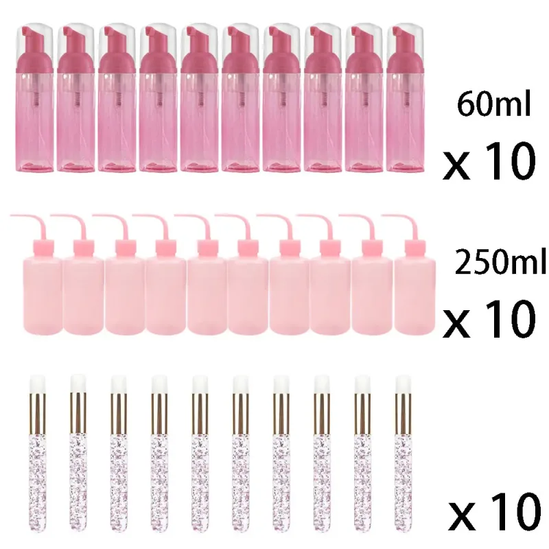 60ml doplňovatelné nepropustné prázdné lahvičky s pumpičkou na pěnu