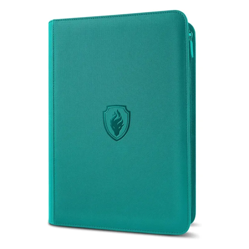 Classeur à fermeture éclair à 9 poches, porte-cartes de commerce 360, couverture en PU Premium, classeur à fermeture éclair pour cartes, carte à chargement latéral Durable — image 9
