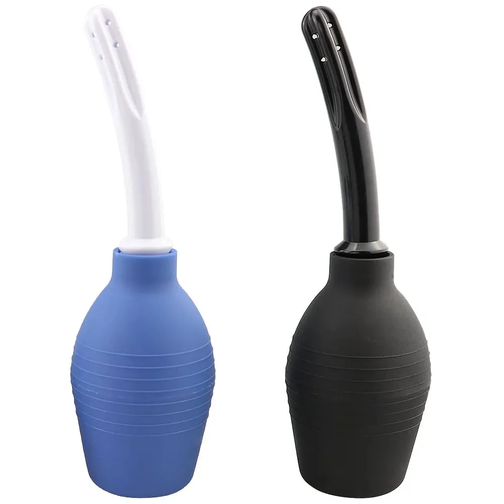 Enema Cleaning Container Vagina Anal Cleaner Douche Bulb Design Medical Rubber Health Hygiene Tool Sex Toys For Woman/Man — image 4