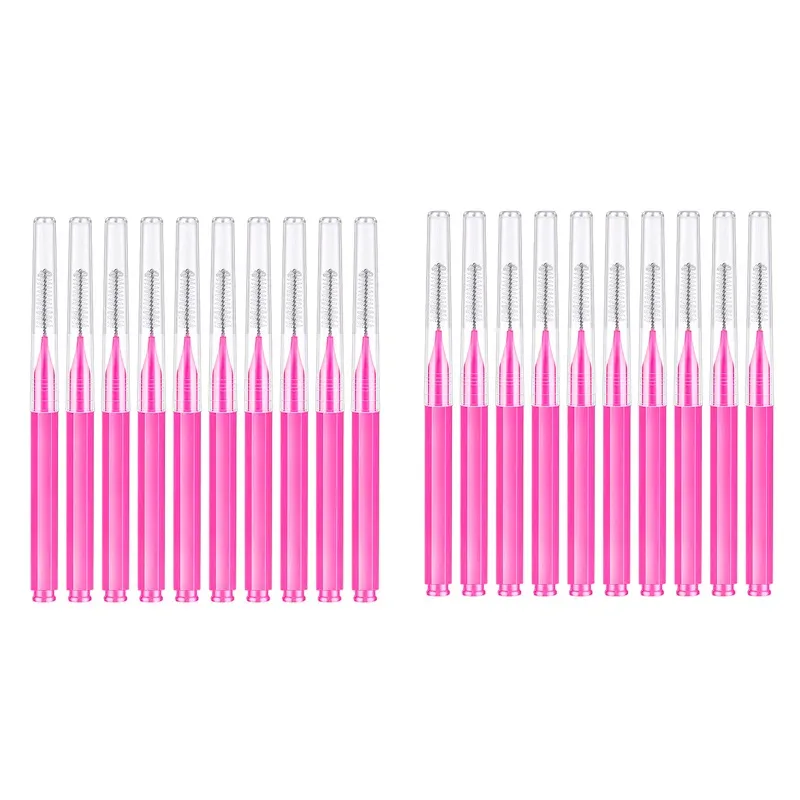 10/20 Pcs Eyebrow Brushes Mini Brow Lifting Brush Disposable Makeup Eyelash Tool Tooth Interdental Brush Lash Extension Supplies — image 9
