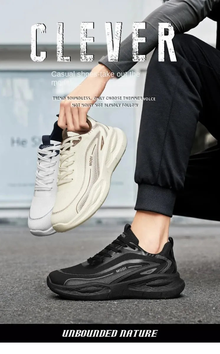 Artificial Leather Men Casual Shoes Breathable Male Lightweight Sneakers Outdoor Spring Walking Comfort Free Shipping — image 9