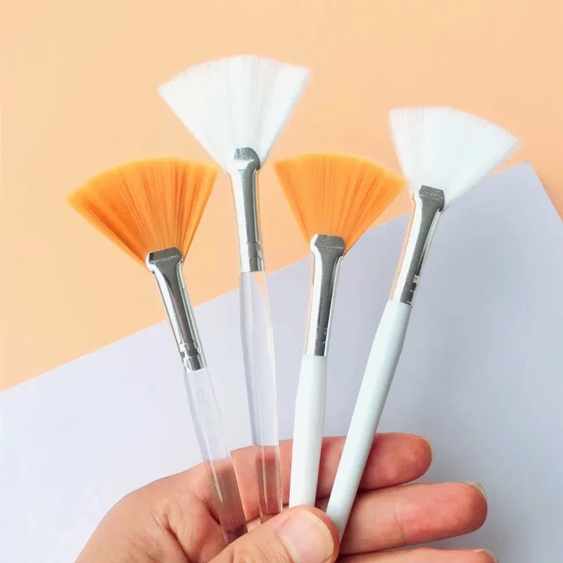 10/20/50pcs Fan Shape Facial Mask Brush Multifunctional Makeup Brushes Essential Oil Women Facial Body Beauty Makeup Tools Brush — image 2